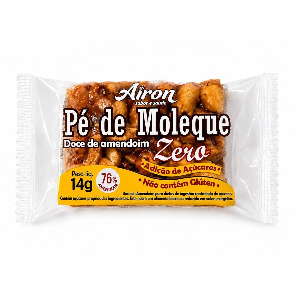 Doce Pé de Moleque Tradicional Crocante Unidade 24 - Airon