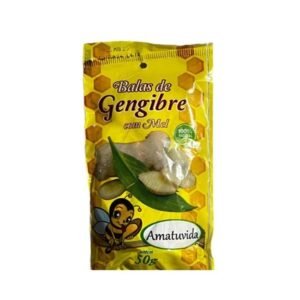 Bala de Gengibre e Mel 40g - AmaTuVida