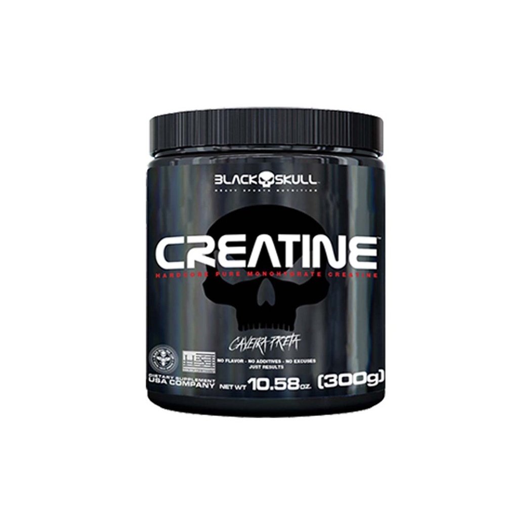 Creatina 100% Pura 300g - Black Skull