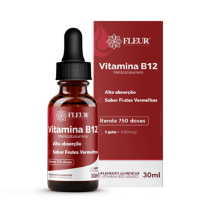 Vitamina B12 9,90MCG/GOTA Sabor Frutas Vermelhas 30ml - Fleur
