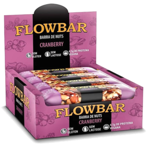 Barrinha de Cereal Cranberry Zero Açúcar 30g 12 - FlowBar