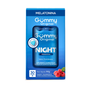 Gummy Night Melatonina Sabor Framboesa - Pote com 30 Gomas
