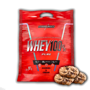 Whey 100% 900g Cookies And Cream Refil Proteína Concentrada - Integralmédica