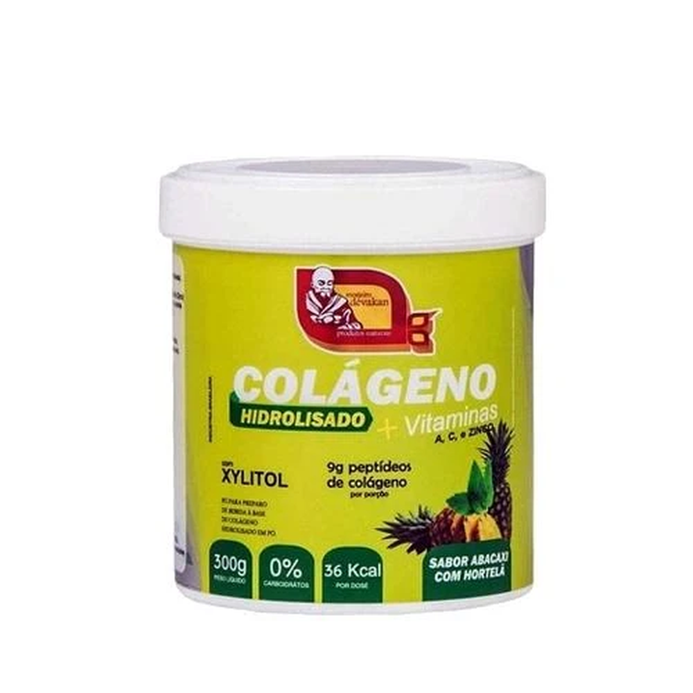 Colágeno Sabor Abacaxi com Hortelã 300g - Mosteiro Devakan