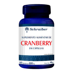 Cranberry em Cápsulas 60 Cápsulas - 800mg - Schraiber