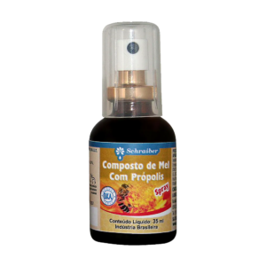 Spray Composto de Mel com Própolis 35ml - Schraiber