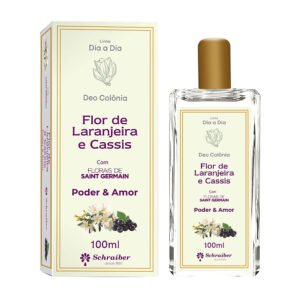 Deo Colônia Flor de Laranjeira e Cassis Poder & Amor Vegana 100ml - Schraiber