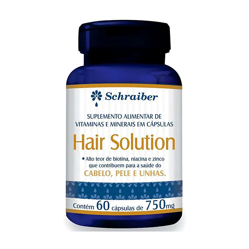 Hair Solution 60 Cápsulas - Schraiber