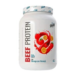 Whey Protein Beef Proteína da Carne Sabor Morango com Maracujá 900g - Shark Pro