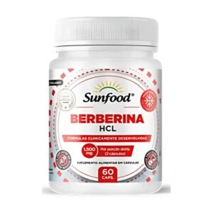Berberina HCL 60 Cápsulas 1500mg - Sunfood