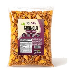 Granola Grãos Nobres 100% Natural sem Conservantes 800g - Terra Grãos