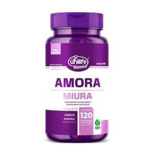 Amora Mastigável com Vitaminas e D e B12 120 Comprimidos  - Unilife