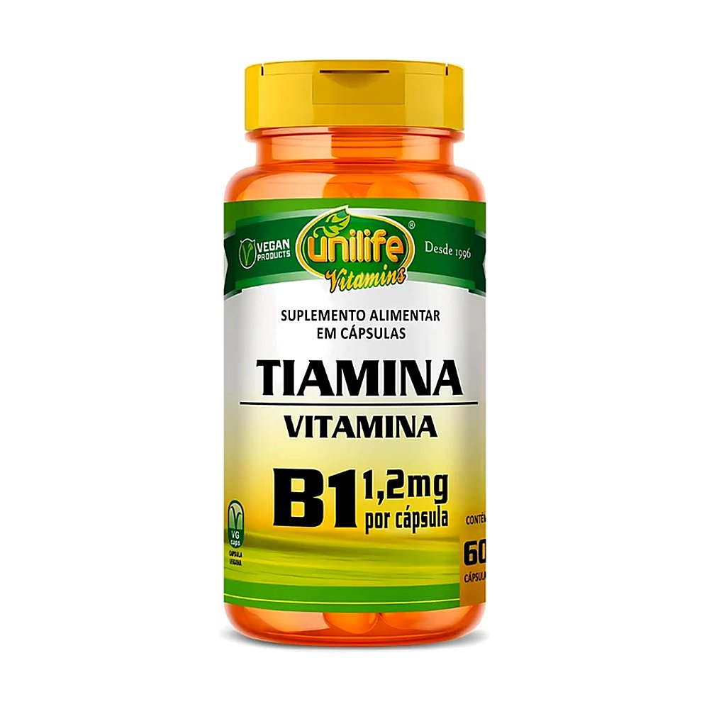 Vitamina b1 Tiamina 60 caps - Unilife