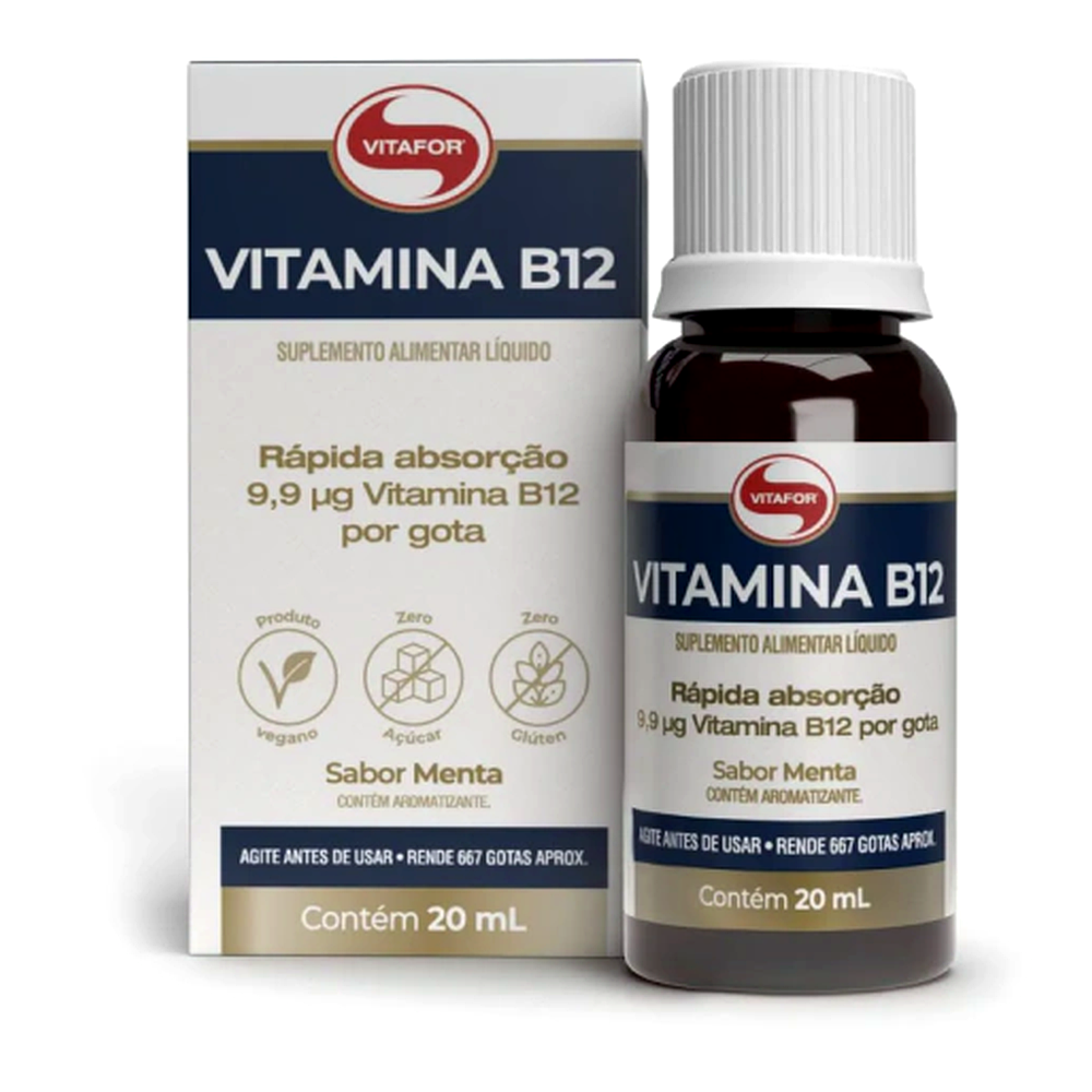 Vitamina B12 sabor menta 20 ml - Vitafor