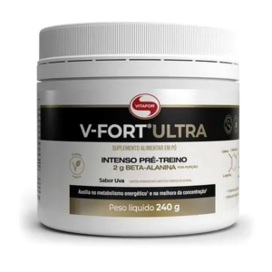 Pré-Treino V-Fort Ultra Sabor Uva 240g - Vitafor
