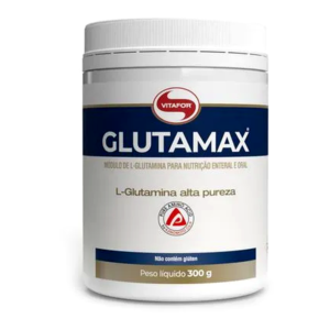 Glutamax L-Glutamina Pura Suplemento Alimentar Sabor Neutro Pote 300g - Vitafor