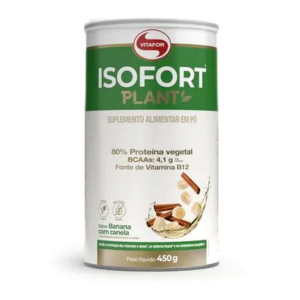 Isofort Plant 450g Banana com Canela Proteína Vegana - Vitafor