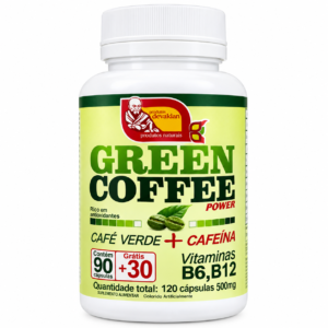 Green Coffee Café Verde com Cafeína e Vitaminas 60 Cápsulas - Mosteiro Devakan