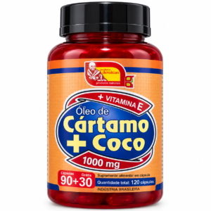Óleo de Cártamo + Coco 120 Cápsulas - Mosteiro Devakan