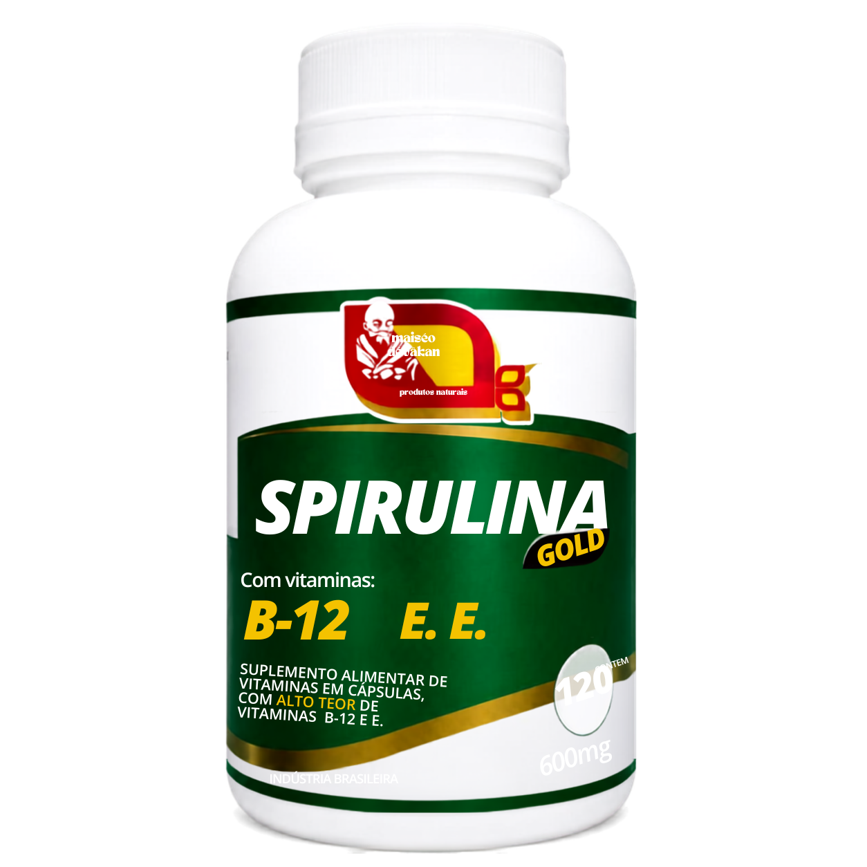 Spirulina com Vitaminas 120 Cápsulas - Mosteiro Devakan