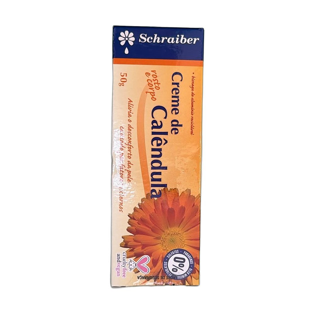 Creme de Calêndula Rosto e Corpo Vegano 50g - Schraiber - Imagem 2