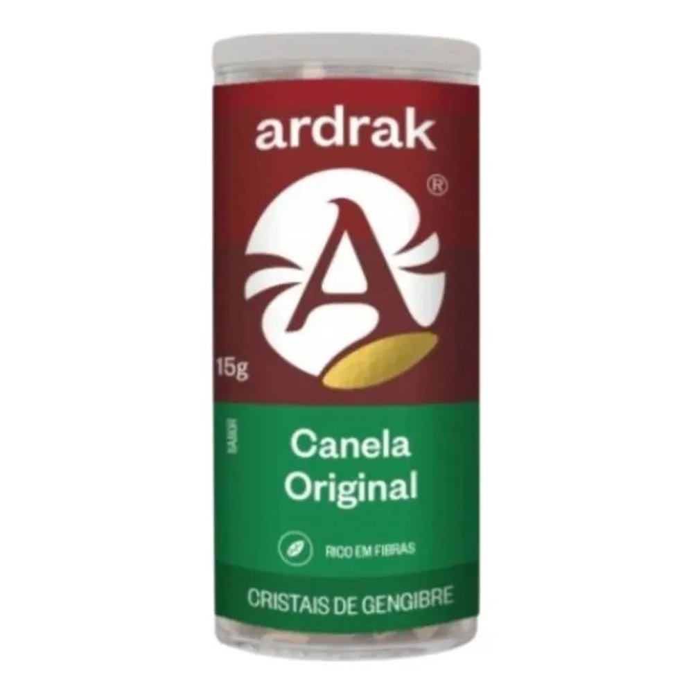 Cristais Gengibre Canela Tubo 15g - Adrak